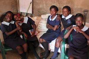 The HIV/AIDS orphans we support visit us often