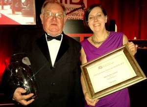 Accepting the Award-Pauline Power & Patrick Power