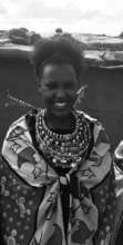 Pulei in her Maasai traditional clothes
