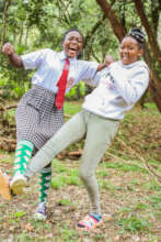 Our girls Bahati and Faith