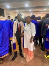 John & SFC founder ShikuWaithaka on graduation day
