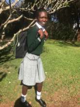 Lilian in school uniform.