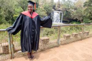 Caro during her graduation day