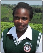 Christine completed secondary school