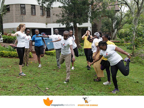 More stretching before the run