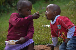 Sharing Christmas meal