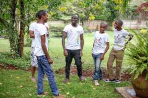 Juliu with some of SFC boys