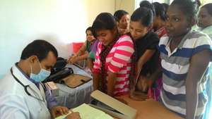 Medical camp for girls