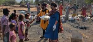 Distribution of Food Material Kits in Tribal Area