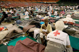 Shelter after Katrina (CC courtesy Andrea Booher)
