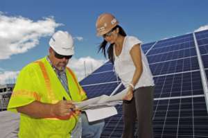Solar power helps curb climate change