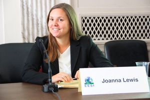 Joanna Lewis, Georgetown prof., at EESI briefing