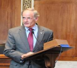 Senator Thomas Carper opening up the briefing