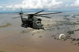 Relief after flooding in Africa (U.S. Air Force)