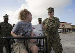 Food distribution after Irma