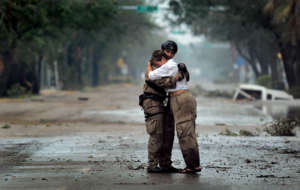 Hugs After Katrina (CC courtesy U.S Air Force)
