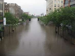 Flood in Cedar Rapids, Iowa