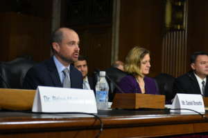 Daniel Bresette Testifying for Committee