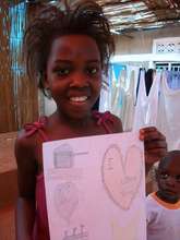 Children express their love to the sponsors