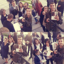Readers with our new translation!