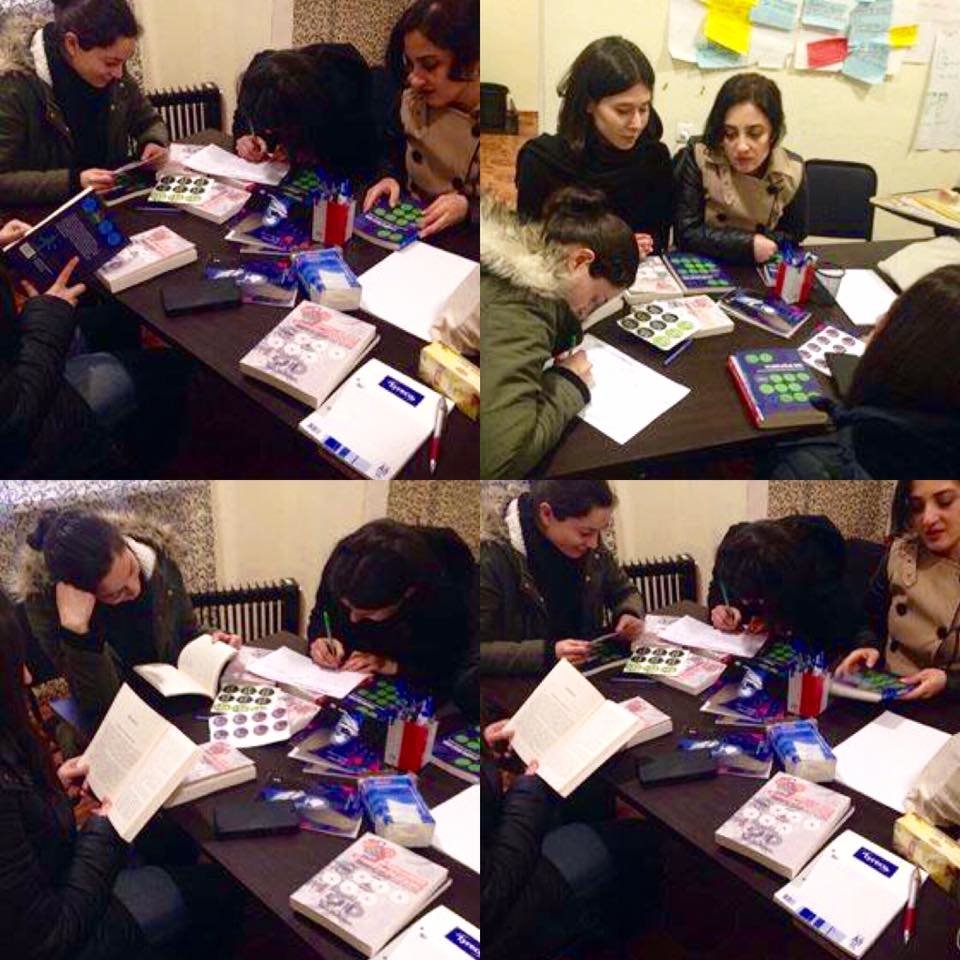 Reading group meeting in "Udabno", Sagarejo