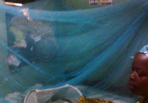 One of the nets installed