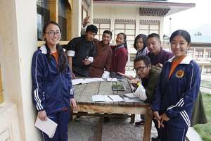 Youngh Active Citizens (YAC) works on a group work