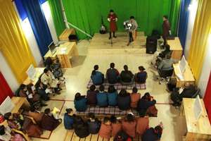 A scene from Open Mic Night