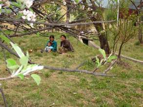 A family during a picnic. -from past worksops