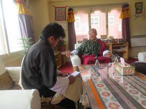 Interviewing Election Commissioner for a story