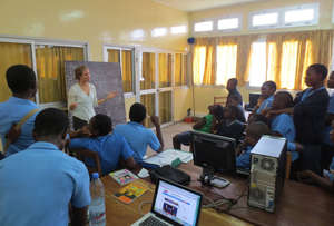 Clara Rowe Teaches Class in Buea, Cameroon