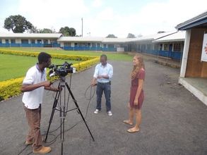 Antonia speaking to local news about YAN
