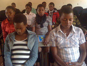 Students practicing mindfulness