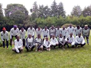 One of the youth teams with new kit