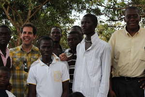 Phillip, Sylvester and Youths at Door of Hope