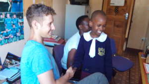 Kelly and Suzan in School Office