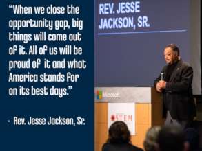 Rev. Jesse Jackson, Sr. at the 2018 STEM Summit