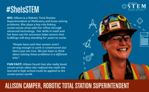 She is STEM, Allison Camper