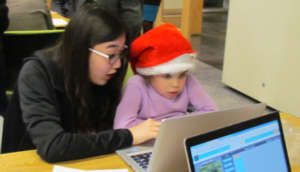 Six-year-old Madison explores the Hour of Code