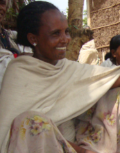 Tsehay's loan bought a goat to raise and re-sell