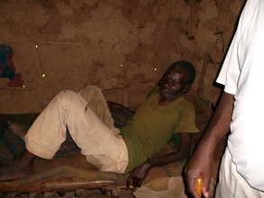A man bed ridden due to jiggers