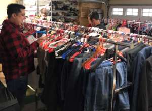 Volunteers organize Hope's Closet