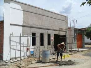 Facade of the new school house