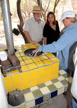 Admiring the Patsari Stove