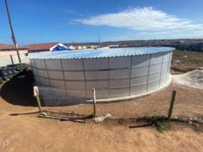 The new tank will ensure we have sufficient water.