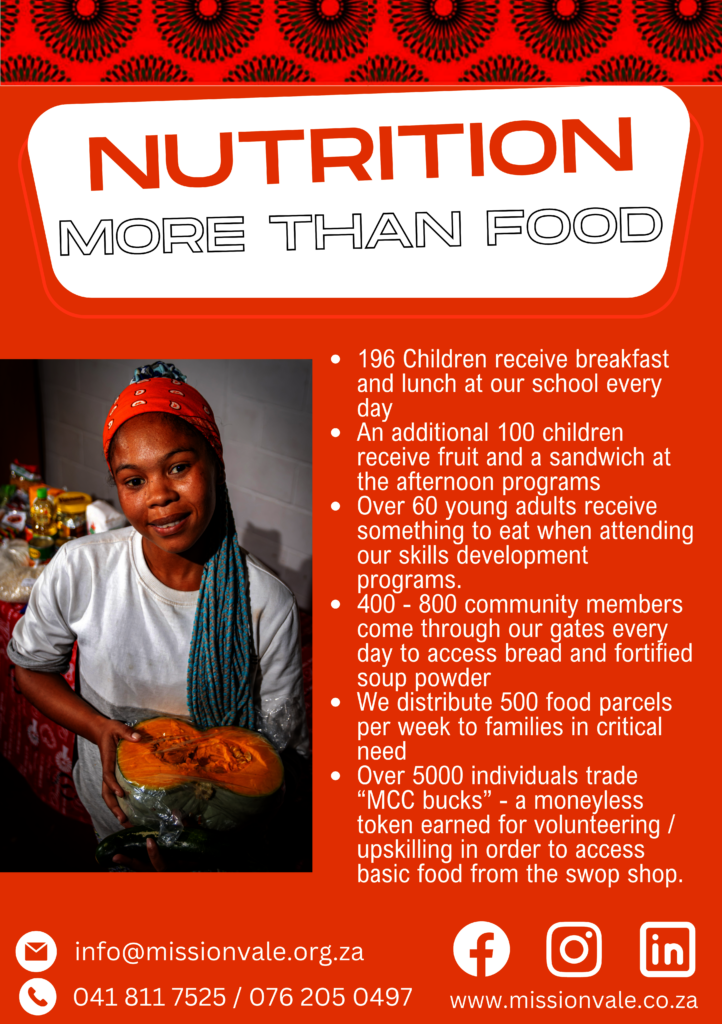 Provide nutrition for 500 families in South Africa