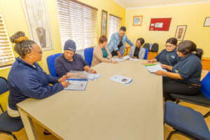 Our staff planning the support groups