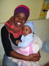 Thobeka and her little sister at the Care Centre