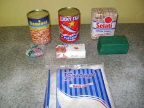 Food parcel ingredients