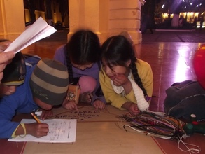 Sessions with children at the night market